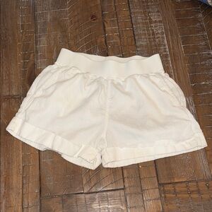 Faherty Arlie Women's Small Linen Blend Cuff Day Shorts, EUC